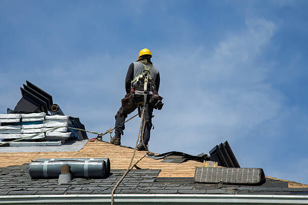 Professional Roofing technician working in Leonard, MN